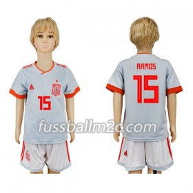 Fußballtrikots Spanien Sergio Ramos 15 Kinder Auswärts Trikotsatz WM 2018